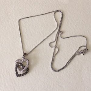 Sterling silver heart necklace